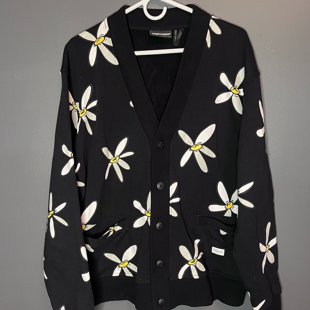 The Hundreds Black Floral men’s Cardigan
